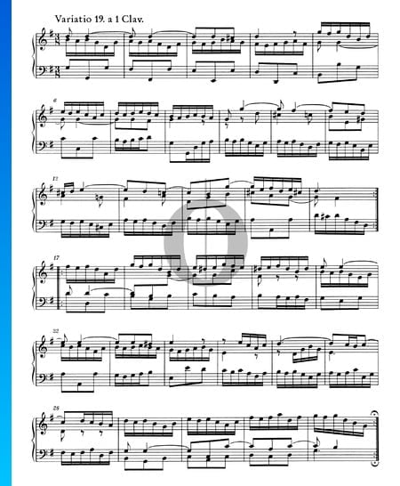Goldberg Variations, BWV 988: Variatio 19. a 1 Clav.