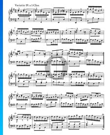 Variations Goldberg, BWV 988: Variatio 19. a 1 Clav.