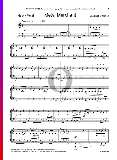 Metal Merchant Partitura