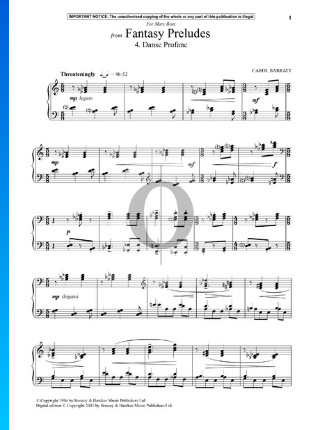 Fantasy Preludes: 4. Danse Profane Sheet Music