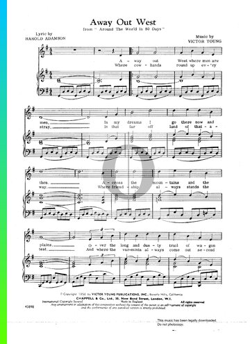 Away Out West Sheet Music