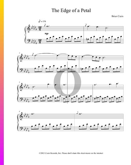 The Edge of a Petal Sheet Music