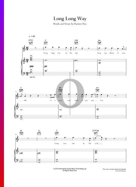 Long Long Way Sheet Music