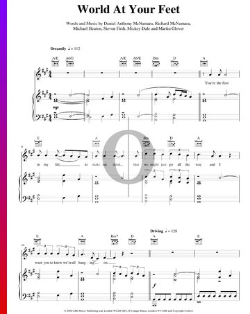 World At Your Feet Partitura