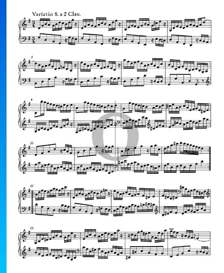 Goldberg Variationen, BWV 988: Variatio 8. a 2 Clav.