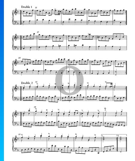 2 Doubles F-Dur, HWV 465 Musik-Noten