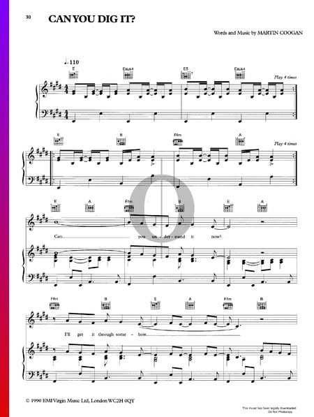 Can You Dig It Sheet Music