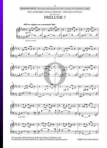 Prelude and Fugue 7 in E-flat Major Sheet Music