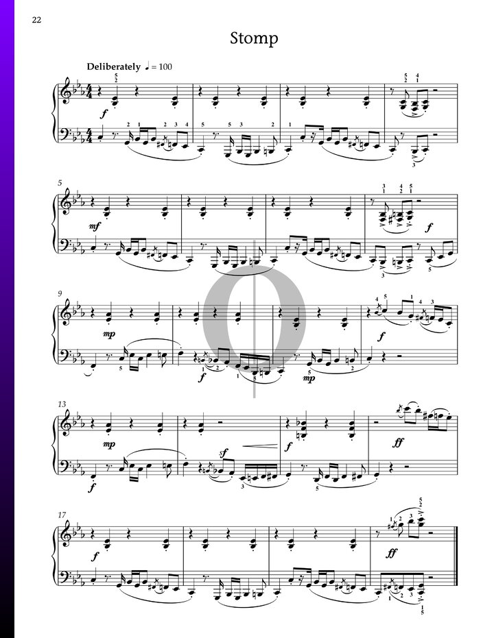 Stomp (Elissa Milne) Piano Sheet Music - OKTAV