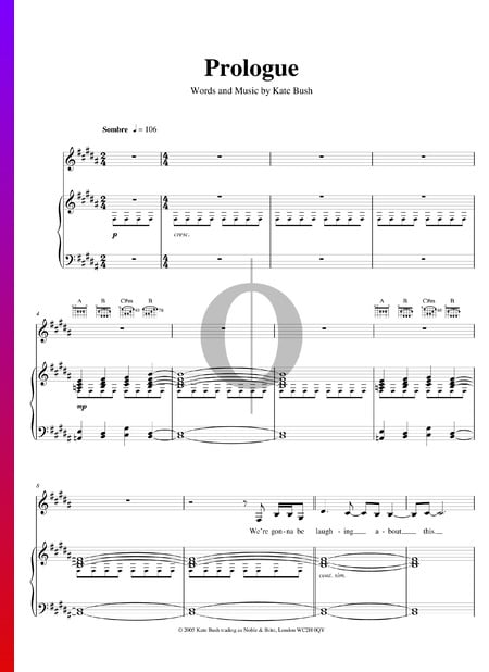 Prologue Sheet Music