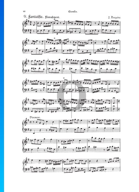 Fantasie, Douzaine II Nr.9: Flateusement, TWV 33:21 Musik-Noten