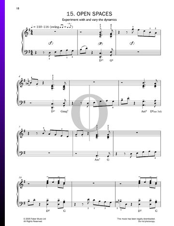 Open Spaces Sheet Music