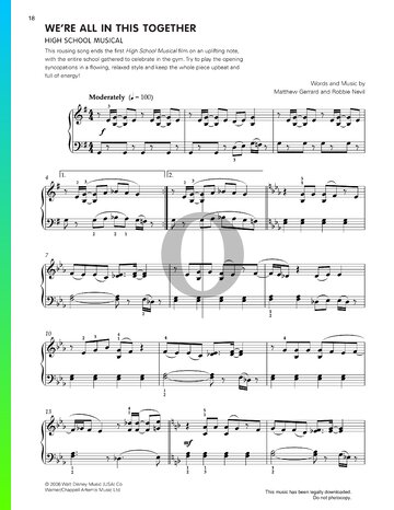 We're All In This Together Sheet Music
