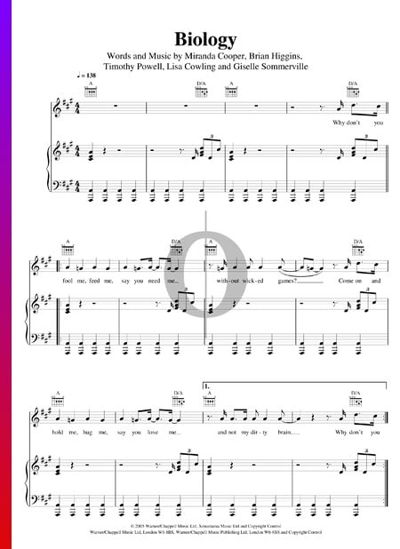Biology Sheet Music