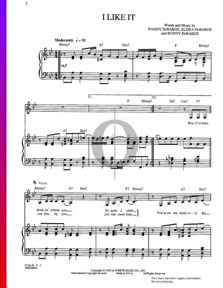 I Like It Sheet Music
