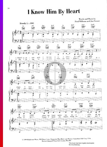 I Know Him By Heart Sheet Music