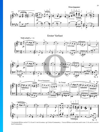 Erster Verlust, Op. 68 Nr. 16 Musik-Noten