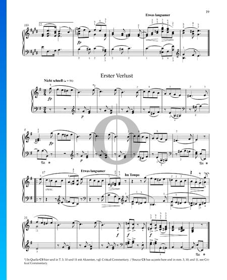 First Loss, Op. 68 No. 16 Sheet Music