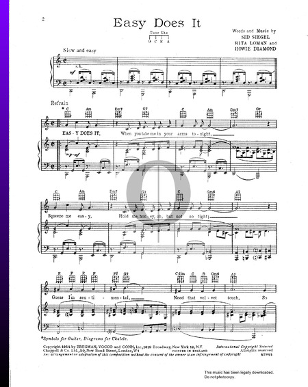 Easy Does It Sheet Music
