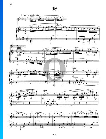 Sonate in B-Dur, Hob XVI: 18 Musik-Noten