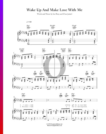 Wake Up And Make Love With Me Musik-Noten