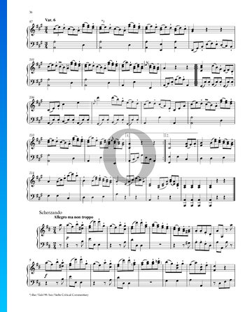 Sonata in D Major, WoO 47 No. 3: 3. Scherzando Sheet Music