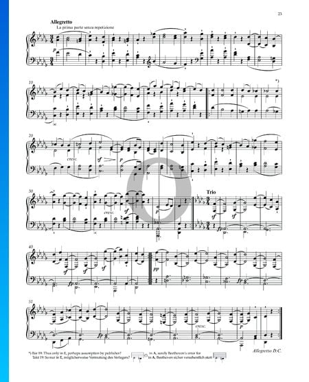 Sonata quasi una Fantasía (Claro de luna), Op. 27 n.º 2: 2. Allegretto