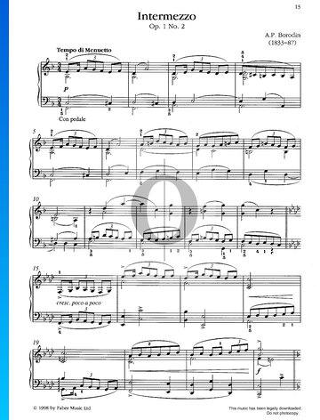 Intermezzo, Op. 1 No. 2 Sheet Music