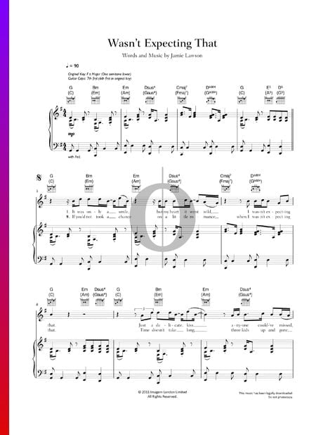 Wasn't Expecting That Sheet Music
