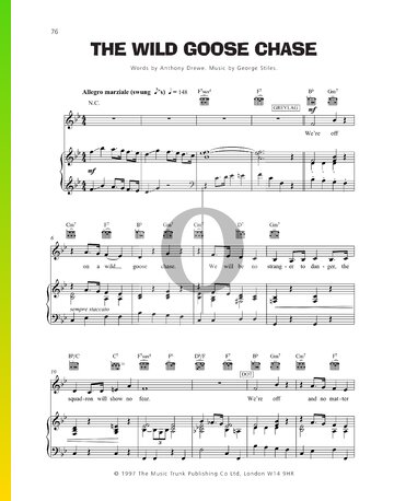 The Wild Goose Chase Sheet Music
