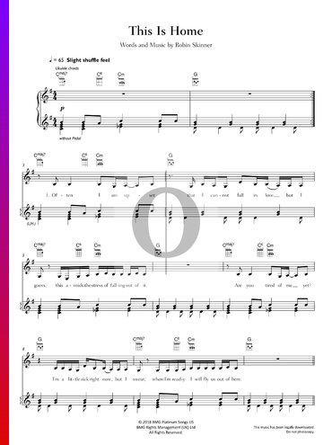 Play This Is Home Music Sheet