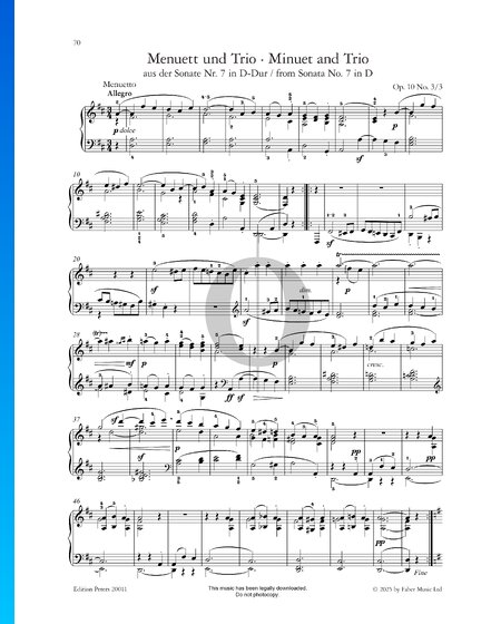 Sonate Nr. 7 in D-Dur, Op. 10 Nr. 3: 3. Allegro