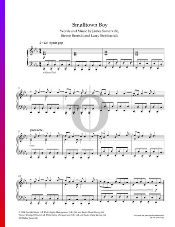 Smalltown Boy Sheet Music