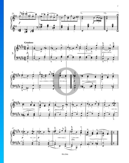 Seize Valses, Op. 39 No. 5 Partition