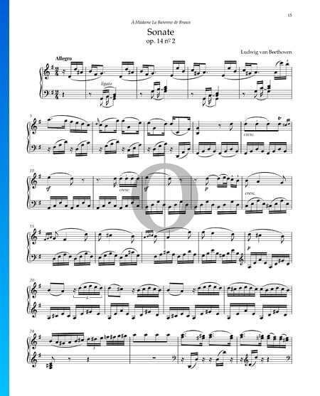 Sonate en Sol Majeur, Op. 14 No. 2: 1. Allegro