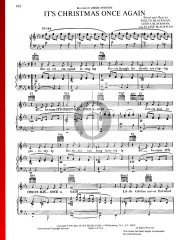 It's Christmas Once Again Sheet Music