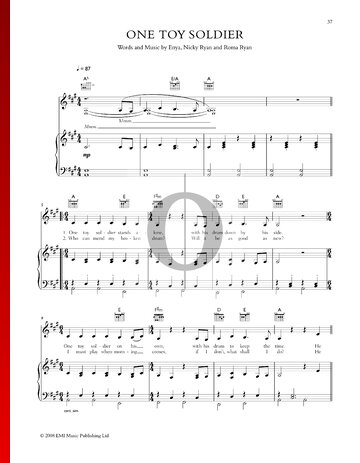One Toy Soldier Sheet Music