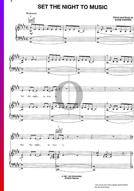Set The Night To Music Musik-Noten