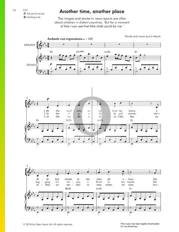 Another Time Another Place Partitura