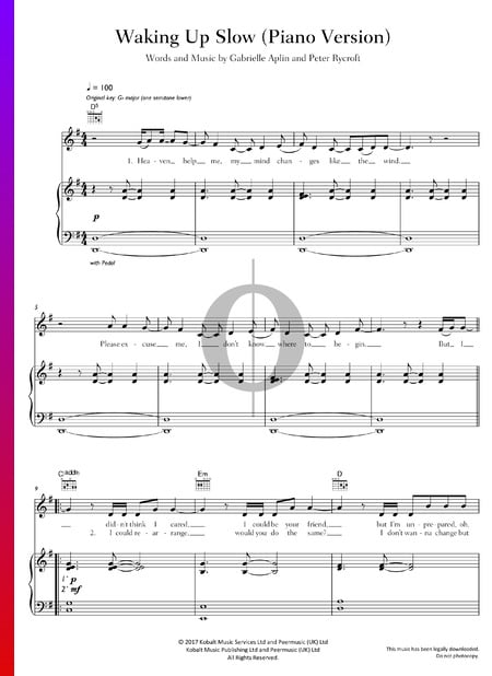 Waking Up Slow Sheet Music
