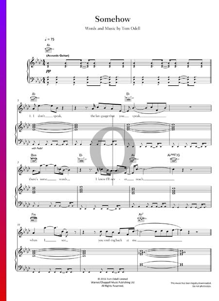 Somehow Sheet Music