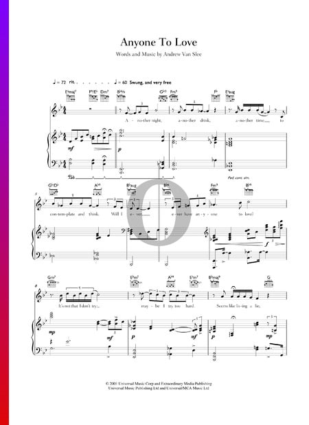 Anyone To Love Musik-Noten