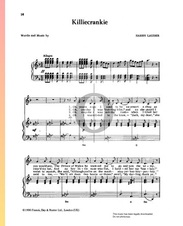 Killiecrankie Sheet Music