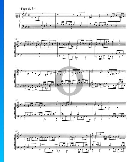 Fugue 16 G Minor, BWV 861 Sheet Music