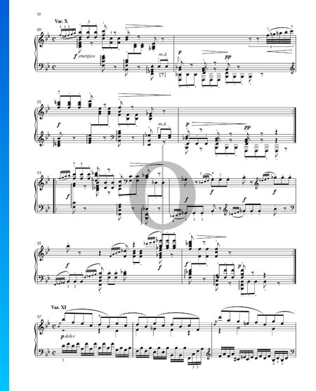 Variations and Fugue on a Theme by Handel, Op. 24: Variation X Sheet Music