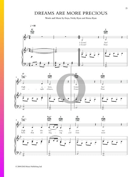 Dreams Are More Precious Musik-Noten