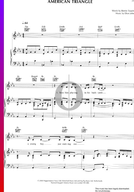 American Triangle Sheet Music