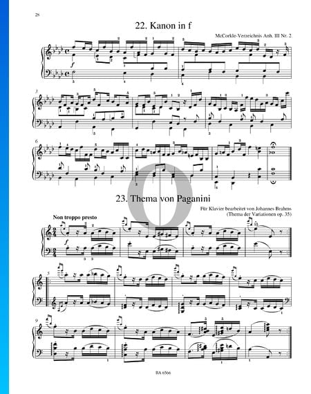 Thème de Paganini, Op. 35