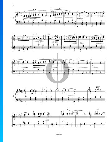 Sechzehn Walzer, Op. 39 Nr. 11 Musik-Noten