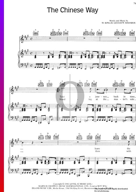 The Chinese Way Partitura